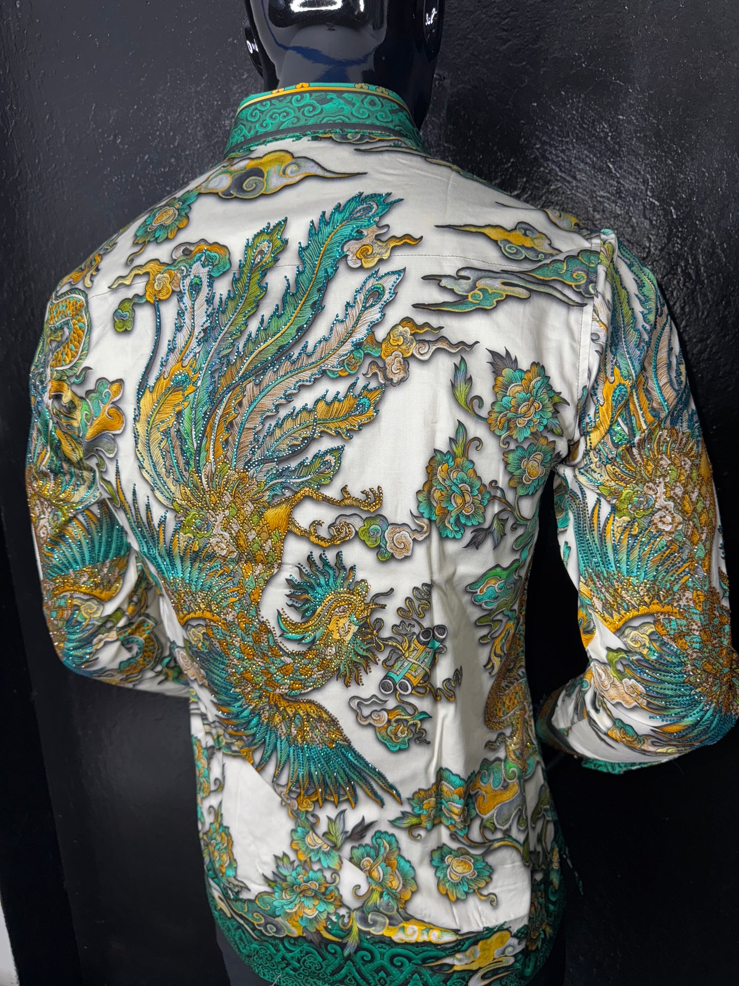 Rhinestone Long Sleeve Dress Shirt