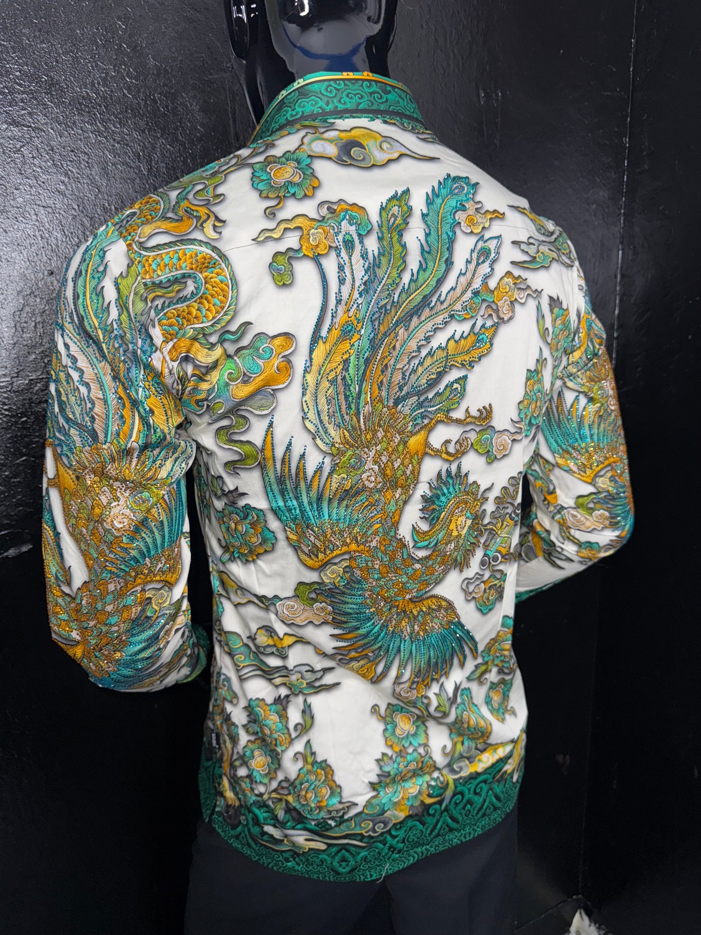 Rhinestone Long Sleeve Dress Shirt