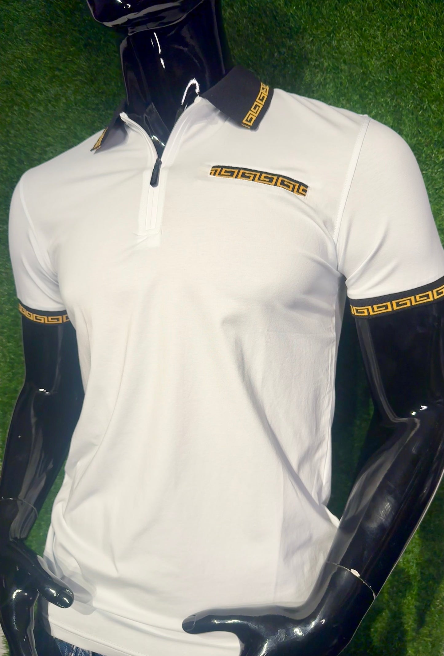 Zip Up Polo Shirt
