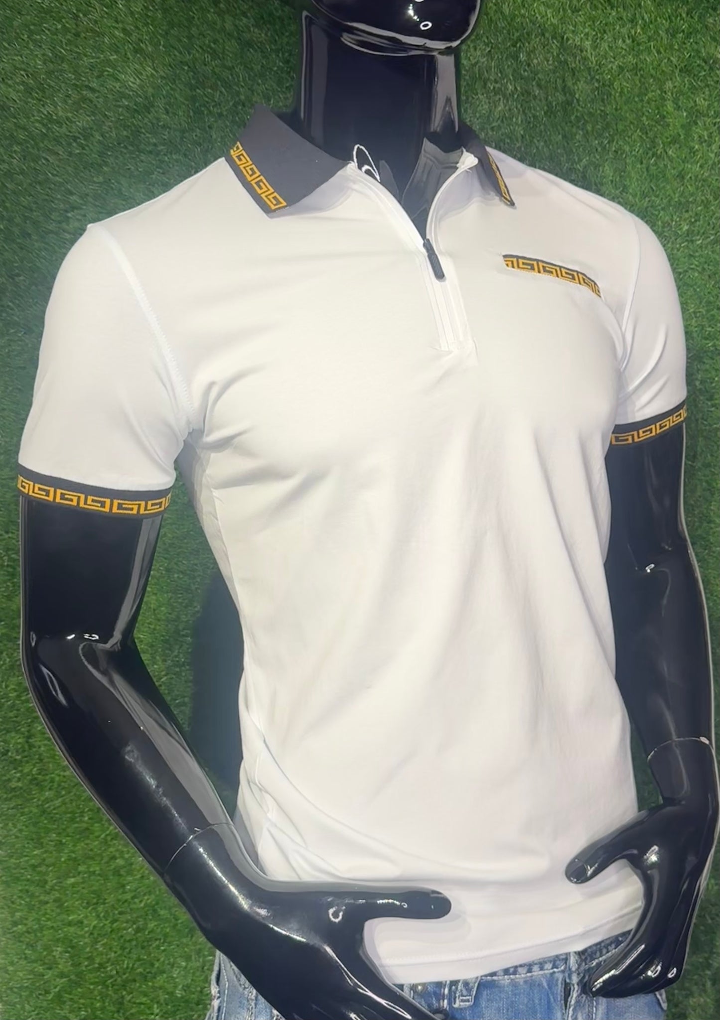 Zip Up Polo Shirt
