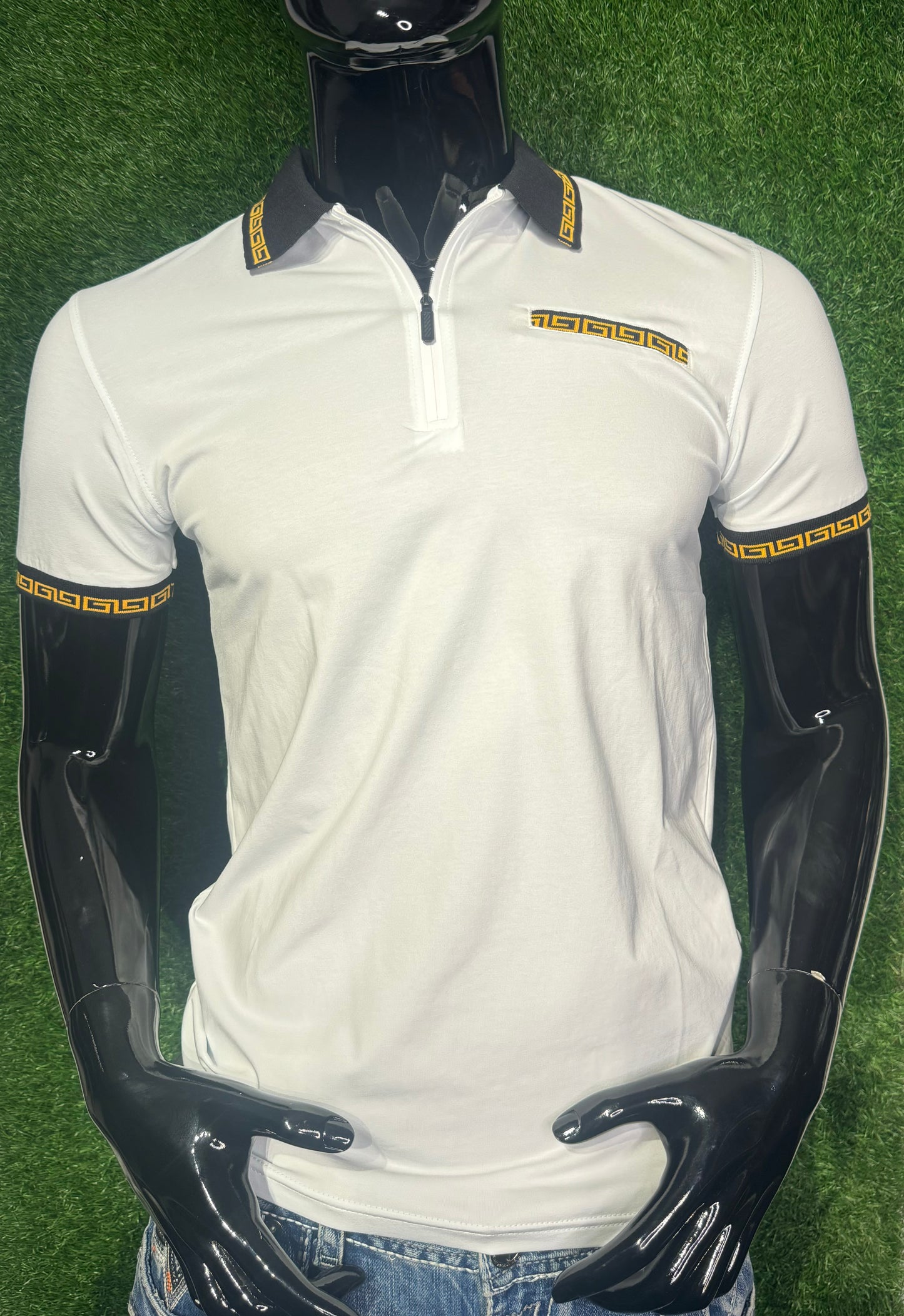 Zip Up Polo Shirt