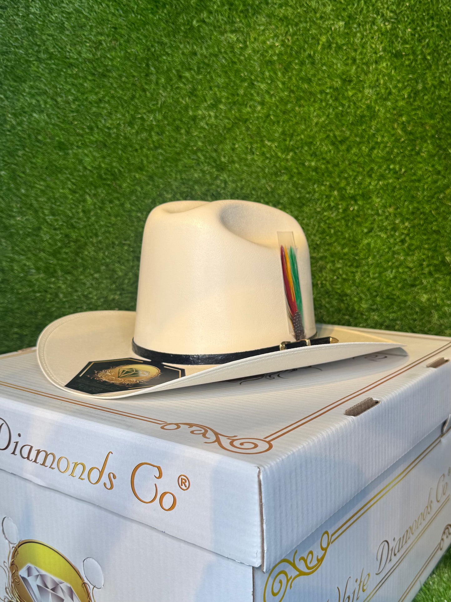 Sombrero 100x White Diamond Estilo Rancher Ala 3 1/2
