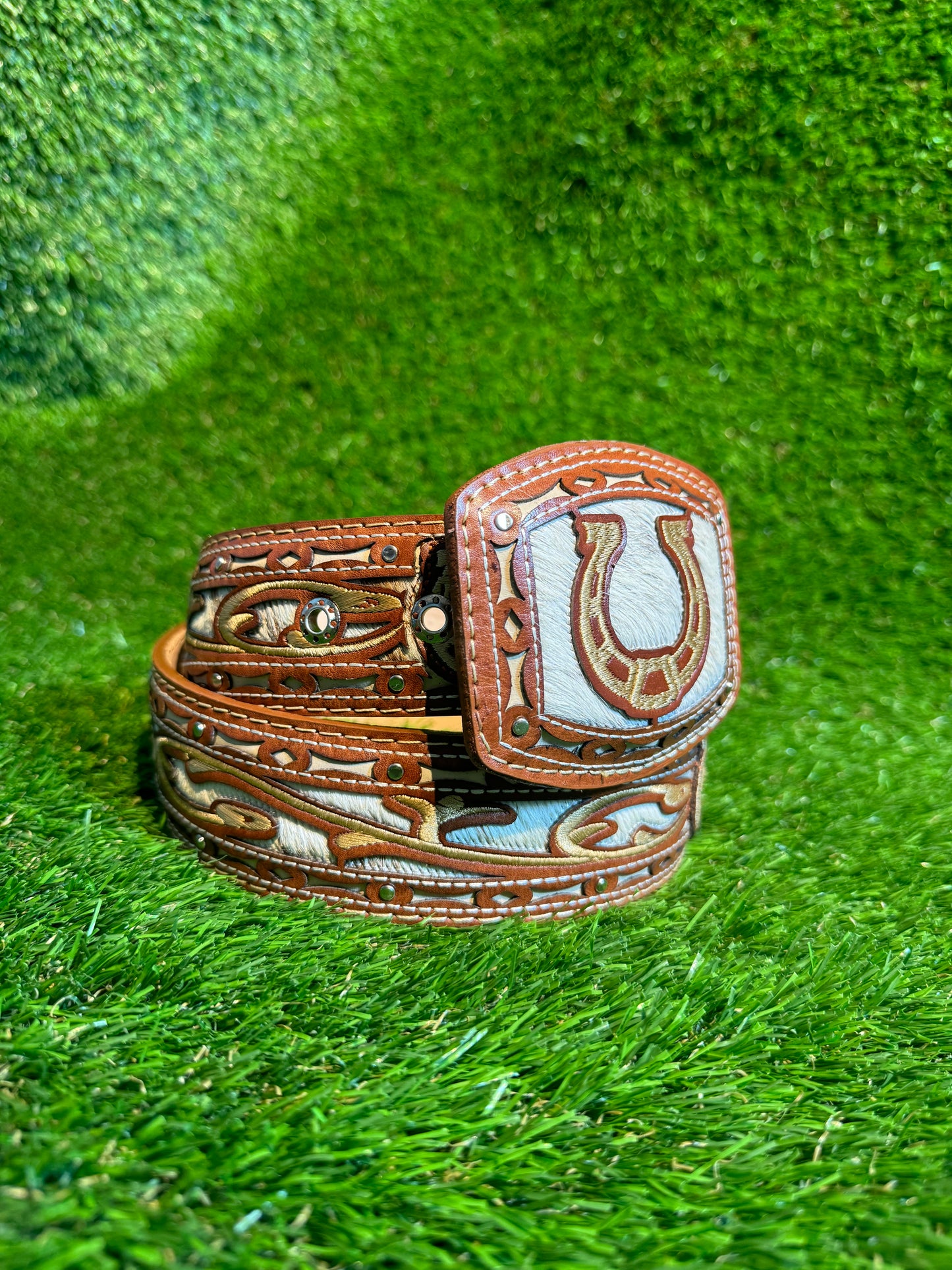 Cinto Lazer Con Pelo De Vaca | Cow Hair Belt