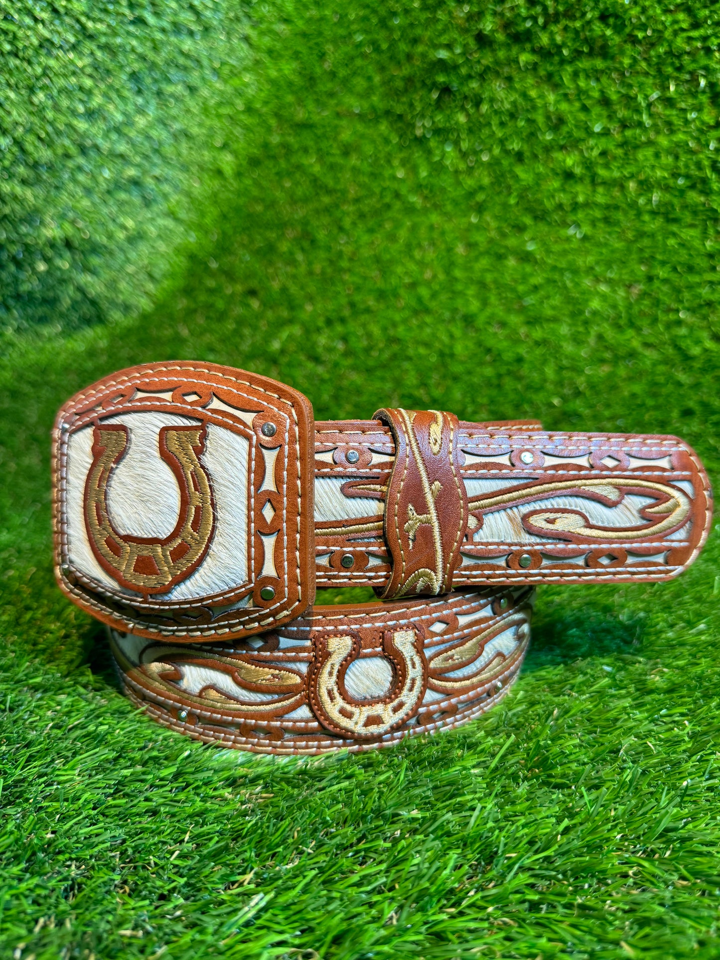Cinto Lazer Con Pelo De Vaca | Cow Hair Belt
