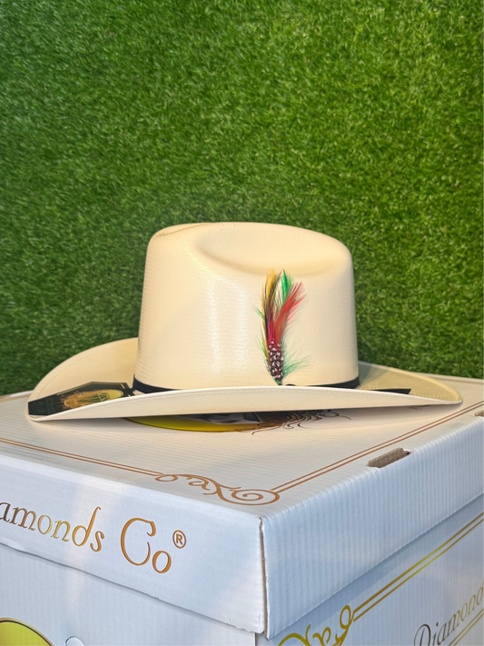 5000x Sombrero Fino White Diamond Ala 3 1/2 Estilo Rancher