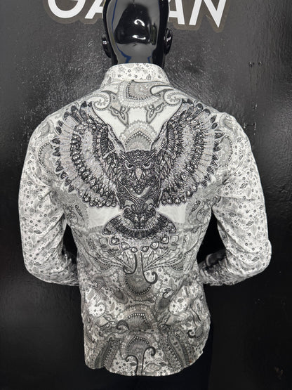 Rhinestone Long Sleeve Dress Shirt