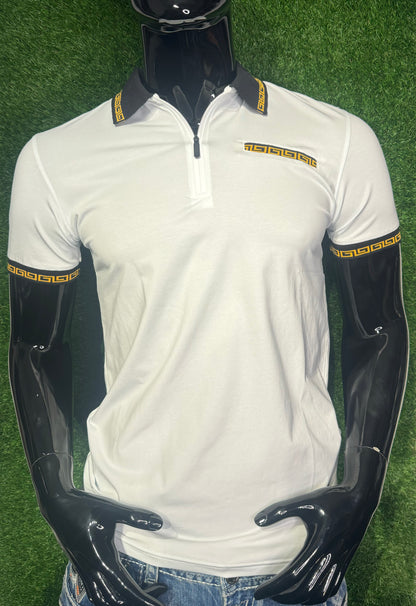 Zip Up Polo Shirt