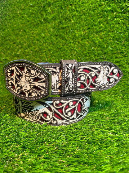 Cinto Vaquero Corte Lazer  | Cowboy Style Lazer Cut Belt