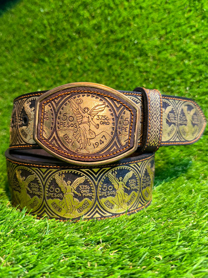 Cinto Dorado Centenario | Gold Centenario Design Belt