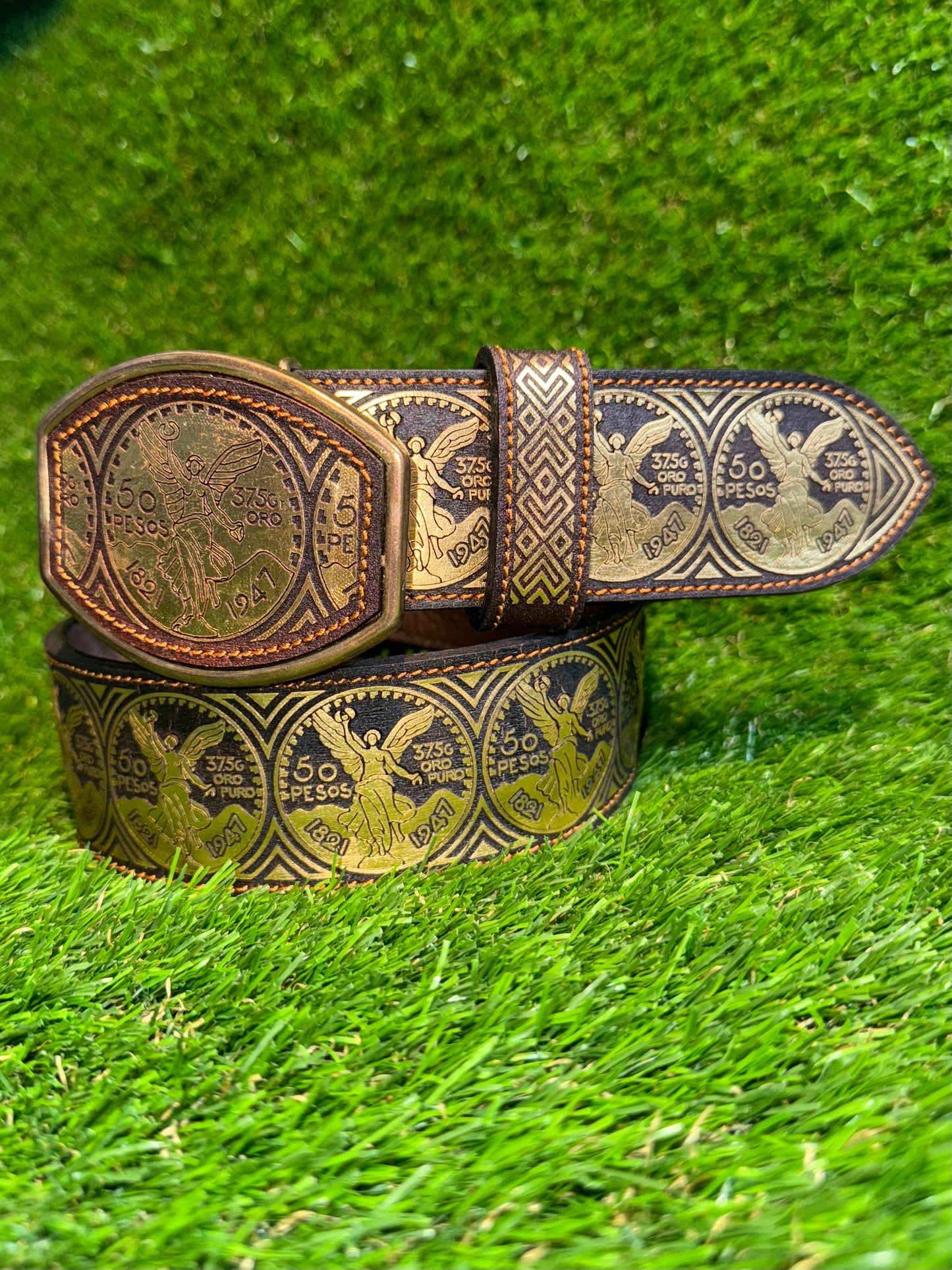 Cinto Dorado Centenario | Gold Centenario Design Belt