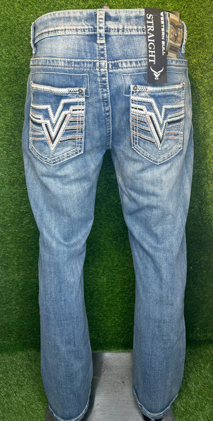 Mens Western Bootcut Jeans.    +1 Color