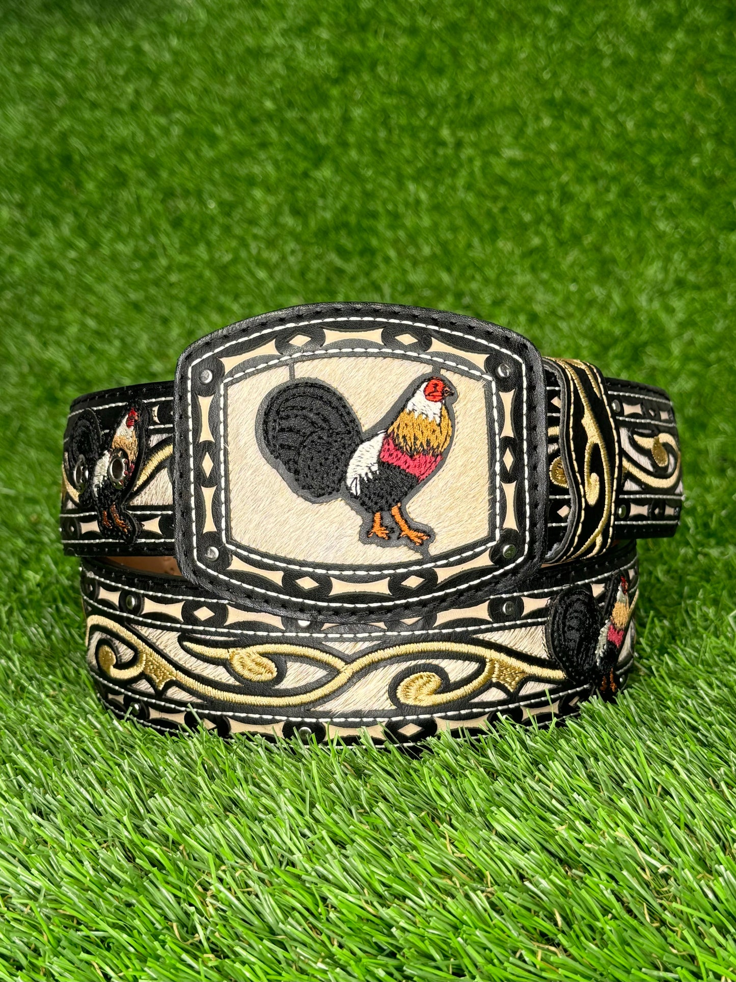 Cinto Corte Lazer De Gallo | Lazer Cut Rooster Belt